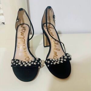 Sam Edelman Black Embellished Women's Heels
